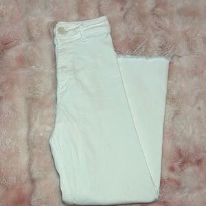 Zara Cream Ankle Jeans